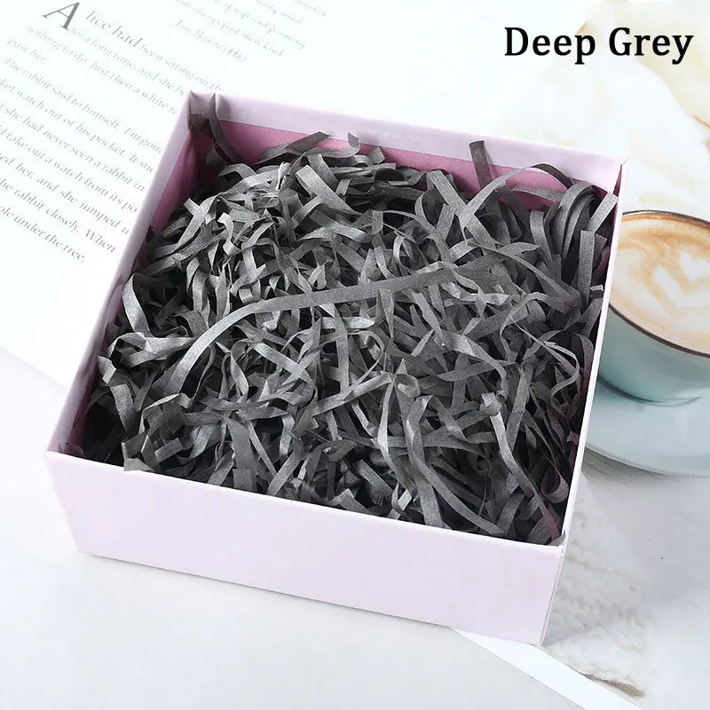 100g Colorful Raffia Shredded Paper Candy Boxes DIY Gift Box Filling Material Tissue Party Gift Packaging Filler Decor