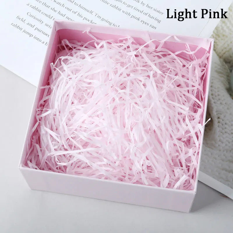 100g Colorful Raffia Shredded Paper Candy Boxes DIY Gift Box Filling Material Tissue Party Gift Packaging Filler Decor