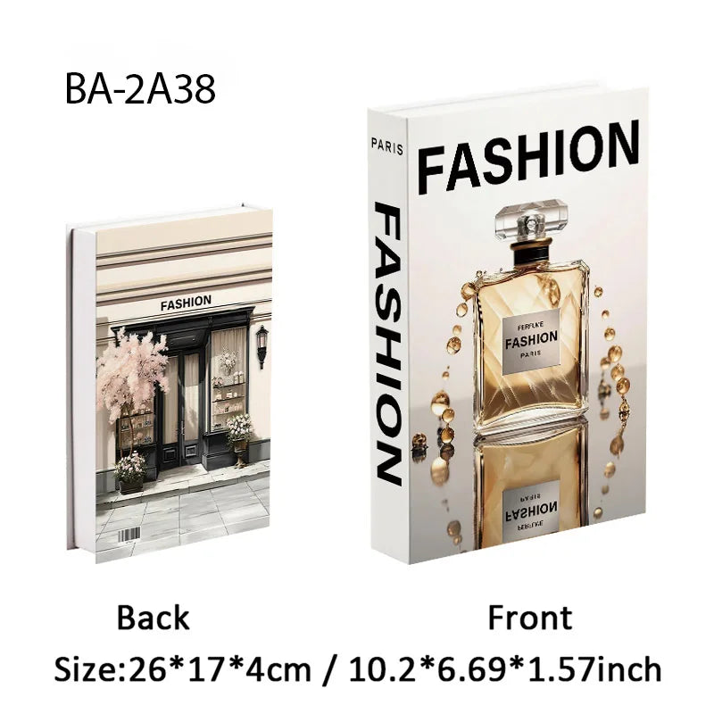 Fashion Luxury Fake Books Decoration Perfume Girl Magazine Simulation Book Shooting Coffee Table Villa Hotel Decor Props