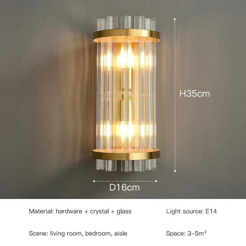 LED Luxury Crystal Wall Lamps