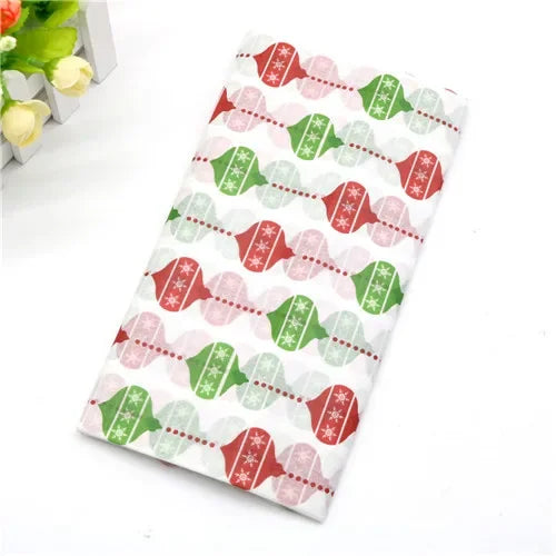 10Pcs/bag Snowflake Print Wrapping Tissue Paper 50*66 Cm Christmas New Year Xmas Party Wedding Flowers Packaging Supplies