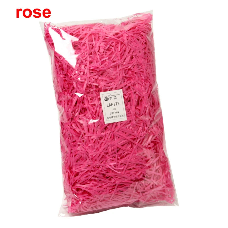 DIY Paper Raffia Shredded Paper Decor Confetti Wedding Birthday Christmas Gift Box Filling Material Tissue Packaging Filler