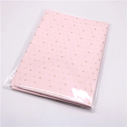 10pcs Gold Tissue Paper DIY Gift Wrapping Paper Handmade Craft Leopard Star Pattern Floral Packaging Material Arts Supplies