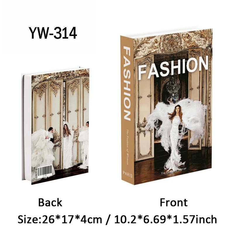Fashion Luxury Fake Books Decoration Perfume Girl Magazine Simulation Book Shooting Coffee Table Villa Hotel Decor Props