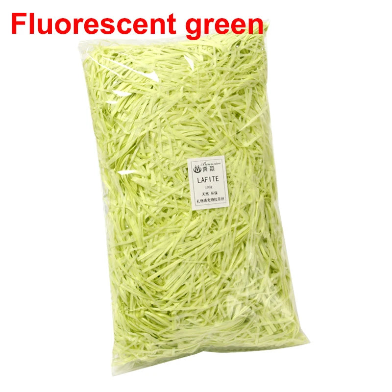 DIY Paper Raffia Shredded Paper Decor Confetti Wedding Birthday Christmas Gift Box Filling Material Tissue Packaging Filler