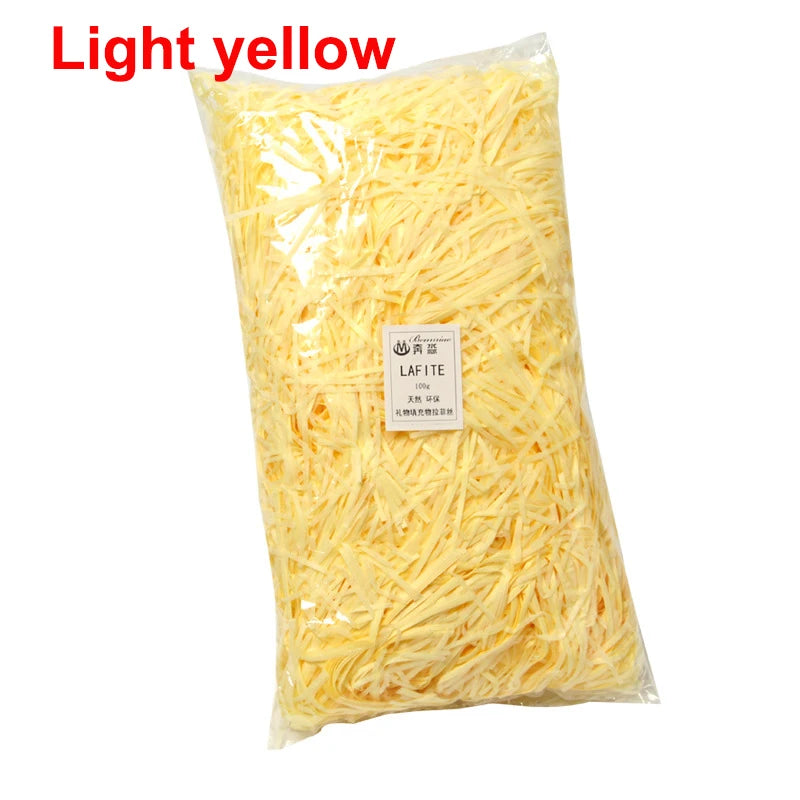 DIY Paper Raffia Shredded Paper Decor Confetti Wedding Birthday Christmas Gift Box Filling Material Tissue Packaging Filler