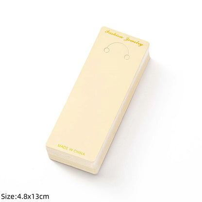 50pcs Keychain Display Card Key Ring for Keyring Jewelry Exhibitor Store Organizer Small Business Orders Packaging Supplies