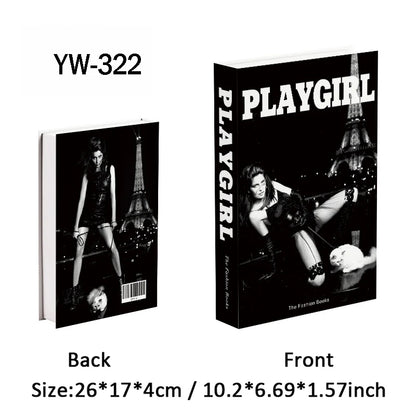 Fashion Luxury Fake Books Decoration Perfume Girl Magazine Simulation Book Shooting Coffee Table Villa Hotel Decor Props