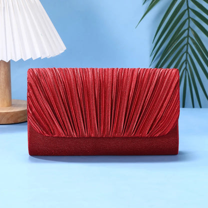 Texture Noble and Fashionable One Shoulder Crossbody Fashion Bag Party hand bag elegant luxury Fashion fold evening clutch bag