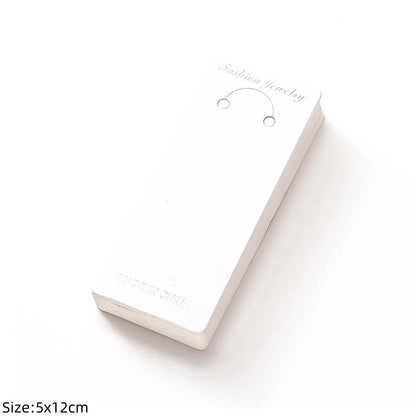 50pcs Keychain Display Card Key Ring for Keyring Jewelry Exhibitor Store Organizer Small Business Orders Packaging Supplies