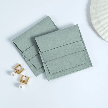 5pcs Microfiber Jewelry Gift Bags for Earring Ring Necklace Packaging Pouches Small Business Wedding Favors For Guests Candy Bag