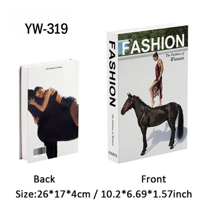 Fashion Luxury Fake Books Decoration Perfume Girl Magazine Simulation Book Shooting Coffee Table Villa Hotel Decor Props