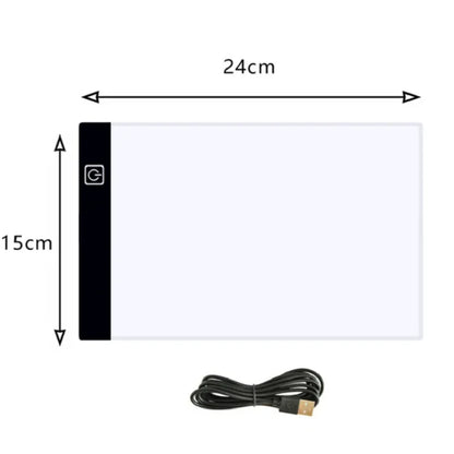 Led Drawing Copy Pad 3 Level Dimmable Board Table  Adjustable Light Notepad