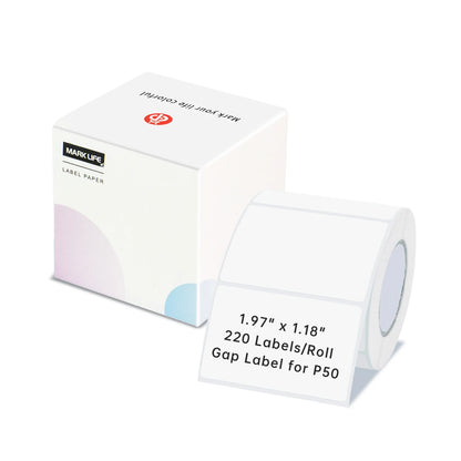 Marklife P50 Portable Label Maker Wireless Printer for Phone Office Home Barcode Clothing Jewelry Retail Mailing With roll Paper