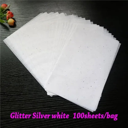 100sheets A5 Wrapping Paper Retro Multicolor Tissue Paper Bookmark Gift Wrapping Papers Floral Gift Packaging Material 14*21CM
