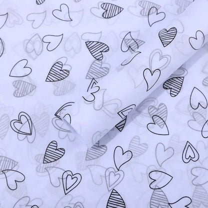 500*700 MM Gift Wrapping Paper DIY Handmade Craft Star Love Dot Pattern Tissue Paper 28 Sheets/lot Floral Packaging Material