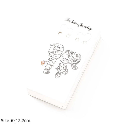 50pcs Keychain Display Card Key Ring for Keyring Jewelry Exhibitor Store Organizer Small Business Orders Packaging Supplies