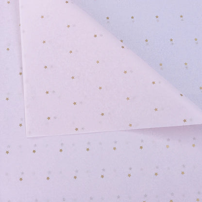 10 Sheets/lot 50*70 Cm Gift Wrapping Paper DIY Handmade Craft Star Love Dot Pattern Tissue Paper  Floral Packaging Material
