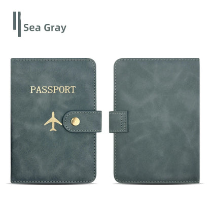 Personalize Name Travel Passport Wallet Luxury Airplane Men Business Passport Cover Custom Name Gift Women Travel Accessories