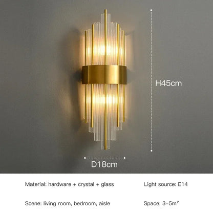 LED Luxury Crystal Wall Lamps