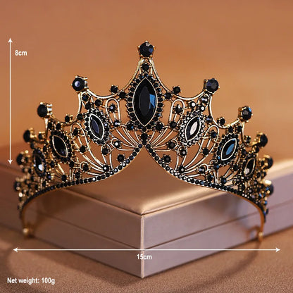 Bridal Headwear Noble Dazzling Silver-Colour Ladies' Crystal Crown Rhinestone Tiara Designed For Wedding Party