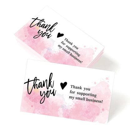 50pcs Thank You Card for Business,Party,Thank You Cards Small Business Supplies,Thank You For Your Order Card for Gift Packaging