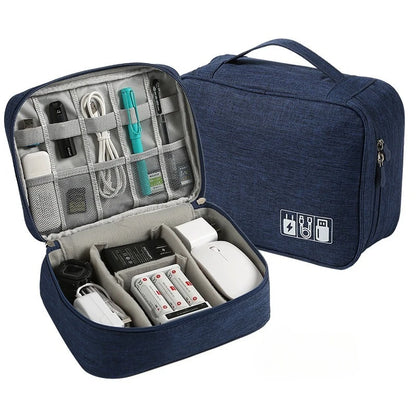Multifunctional Digital Bag Data Cable Headphones Hard Drive Power Supply Digital Handbag Electronic Accessory Storage Bag