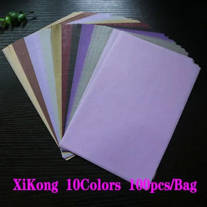 100sheets A5 Wrapping Paper Retro Multicolor Tissue Paper Bookmark Gift Wrapping Papers Floral Gift Packaging Material 14*21CM