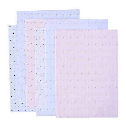 10 Sheets/lot 50*70 Cm Gift Wrapping Paper DIY Handmade Craft Star Love Dot Pattern Tissue Paper  Floral Packaging Material