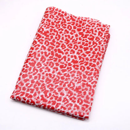10pcs Gold Tissue Paper DIY Gift Wrapping Paper  Handmade Craft  Leopard Star Pattern  Floral Packaging Material Arts Supplies