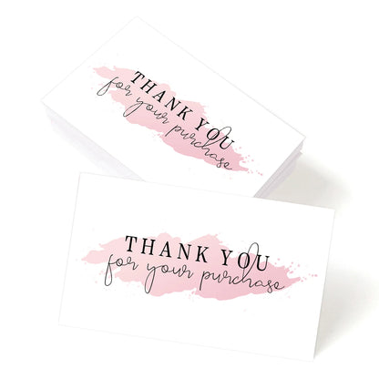 50pcs Thank You Card for Business,Party,Thank You Cards Small Business Supplies,Thank You For Your Order Card for Gift Packaging