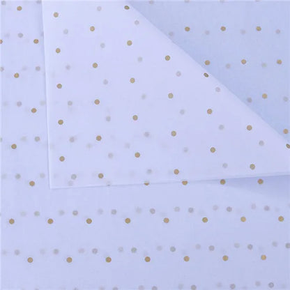 10 Sheets/lot 50*70 Cm Gift Wrapping Paper DIY Handmade Craft Star Love Dot Pattern Tissue Paper  Floral Packaging Material