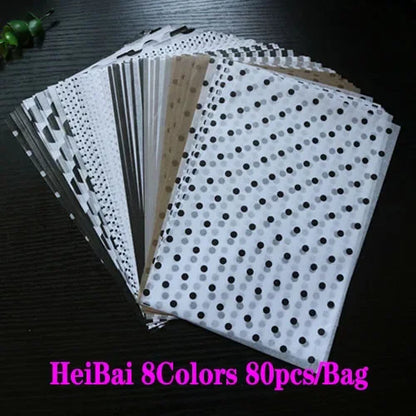 100sheets A5 Wrapping Paper Retro Multicolor Tissue Paper Bookmark Gift Wrapping Papers Floral Gift Packaging Material 14*21CM