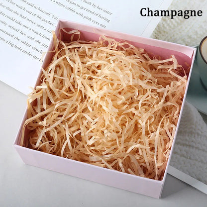 100g Colorful Raffia Shredded Paper Candy Boxes DIY Gift Box Filling Material Tissue Party Gift Packaging Filler Decor