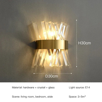 LED Luxury Crystal Wall Lamps