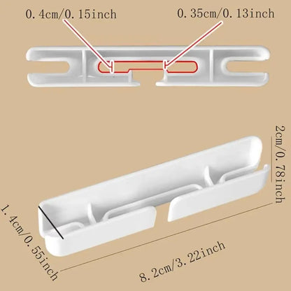 3Pcs Plastic Cable Organizer Clips Self-Adhesive Fixed Cord Management Holder Space-saving Cable Clamp Home Office Desktop
