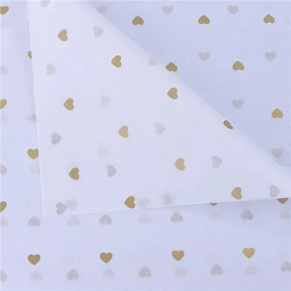 10 Sheets/lot 50*70 Cm Gift Wrapping Paper DIY Handmade Craft Star Love Dot Pattern Tissue Paper  Floral Packaging Material