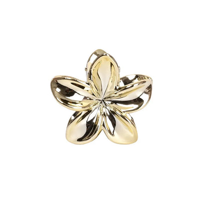 Fashionable Simple Shiny Egg-Shaped Flower Hair Clip，Ladies、Girls Party Hair Accessories 4cm