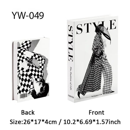 Fashion Luxury Fake Books Decoration Perfume Girl Magazine Simulation Book Shooting Coffee Table Villa Hotel Decor Props