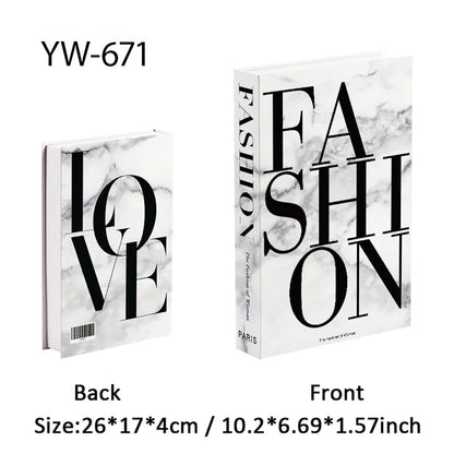 Fashion Luxury Fake Books Decoration Perfume Girl Magazine Simulation Book Shooting Coffee Table Villa Hotel Decor Props