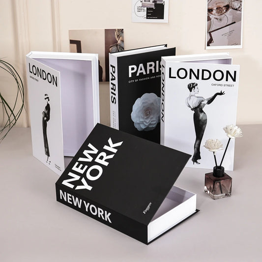 Fake Books For Decoration Simple Faux Books Ornament Coffee Table Addition Living Room Decoration Paris New York London