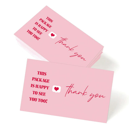 50pcs Thank You Card for Business,Party,Thank You Cards Small Business Supplies,Thank You For Your Order Card for Gift Packaging