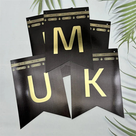 Hajj Mubarak Banner Ramazan Kareem Islamic Eid Mubarak party flags, Umrah Mubarak Festival Decoration