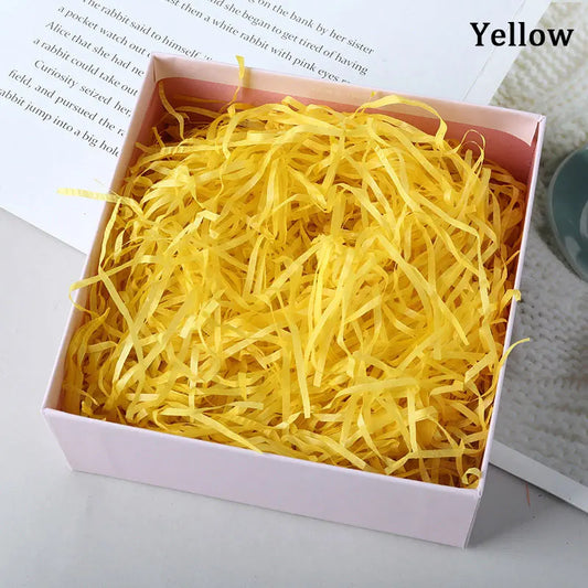 100g Colorful Raffia Shredded Paper Candy Boxes DIY Gift Box Filling Material Tissue Party Gift Packaging Filler Decor