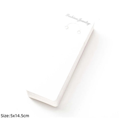 50pcs Keychain Display Card Key Ring for Keyring Jewelry Exhibitor Store Organizer Small Business Orders Packaging Supplies