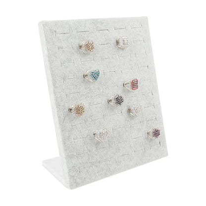 1pc, 50-ring display stand, suitable for storing and displaying rings. The color is: black, gray.