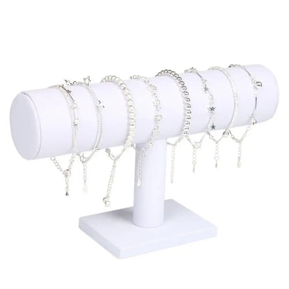 6 Colors Upright Velvet Bracelet Chain Watch Upright Display Rack Jewelry Organizer Hard Jewelry Display Stand Holder