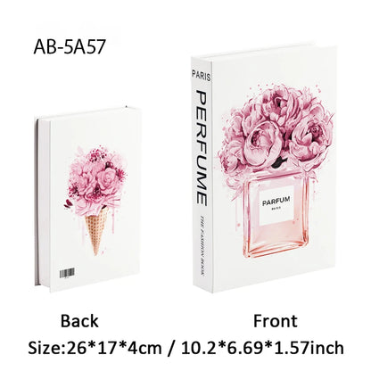 Fashion Luxury Fake Books Decoration Perfume Girl Magazine Simulation Book Shooting Coffee Table Villa Hotel Decor Props