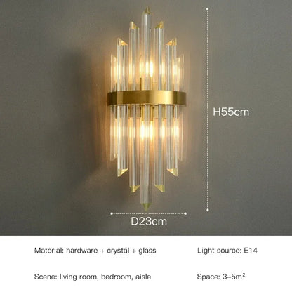LED Luxury Crystal Wall Lamps