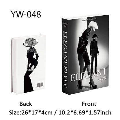 Fashion Luxury Fake Books Decoration Perfume Girl Magazine Simulation Book Shooting Coffee Table Villa Hotel Decor Props